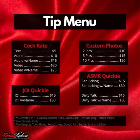 onlyfans menu prices|OnlyFans Menu: A Comprehensive Guide to Creator Offerings